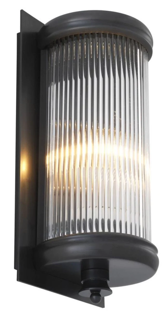 Casa Padrino Luxus Wohnzimmer Wandlampe Bronze 13 x 11 x H. 29 cm - Hotel Möbel