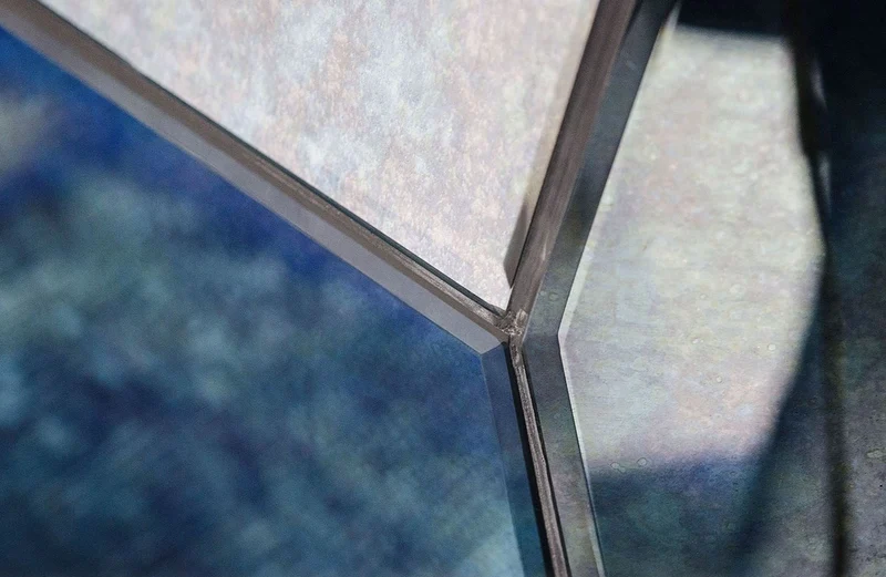 Casa Padrino Designer Konsole mit antikem Spiegelglas 125 x 54 x H. 100 cm - Designer Kollektion