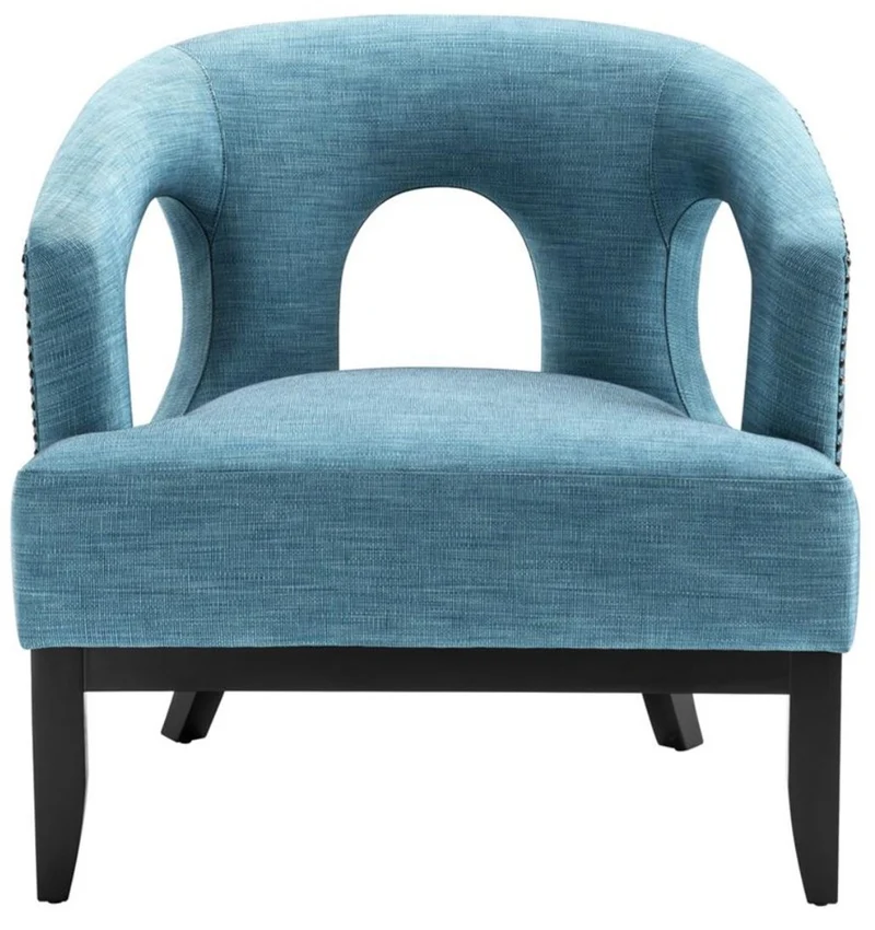 Casa Padrino Wohnzimmer Sessel Türkis / Schwarz 80 x 76 x H. 79 cm - Luxus Wohnzimmermöbel