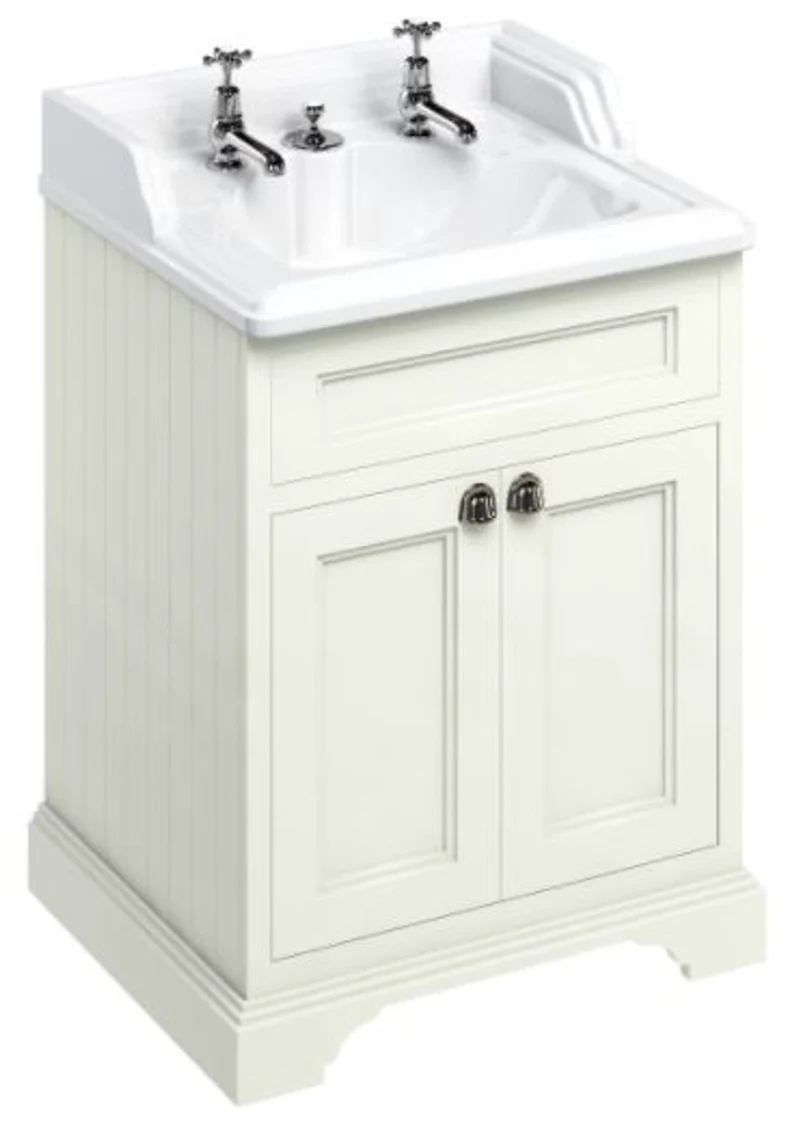 Casa Padrino Luxus Waschschrank / Waschtisch mit 2 Türen 67 x 58 x H. 93 cm