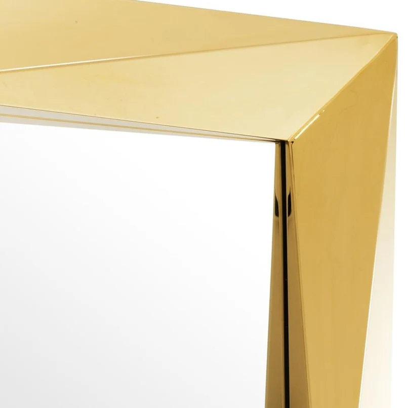 Casa Padrino Luxus Spiegel / Wandspiegel Gold 100 x H. 100 cm - Luxus Qualität