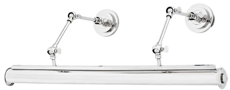Casa Padrino Wandlampe Silber 63 x 16 x H. 21 cm - Luxus Büro Wandleuchte