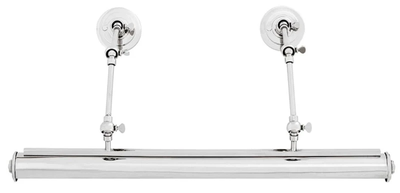 Casa Padrino Wandlampe Silber 63 x 16 x H. 21 cm - Luxus Büro Wandleuchte