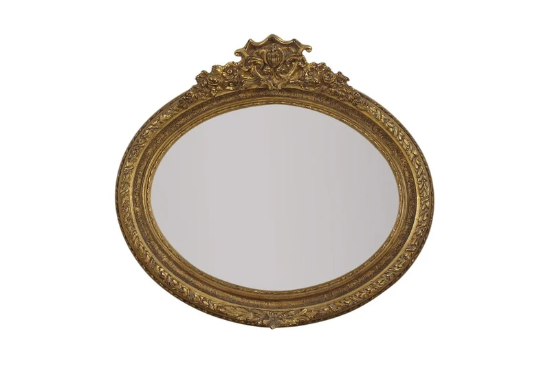 Casa Padrino Barock Wandspiegel 100 x H. 70 cm - Luxus Spiegel