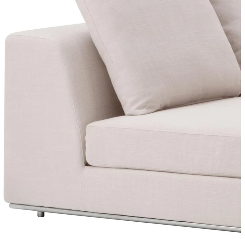 Casa Padrino Luxus Sofa Naturfarbig - Designer Ecksofa