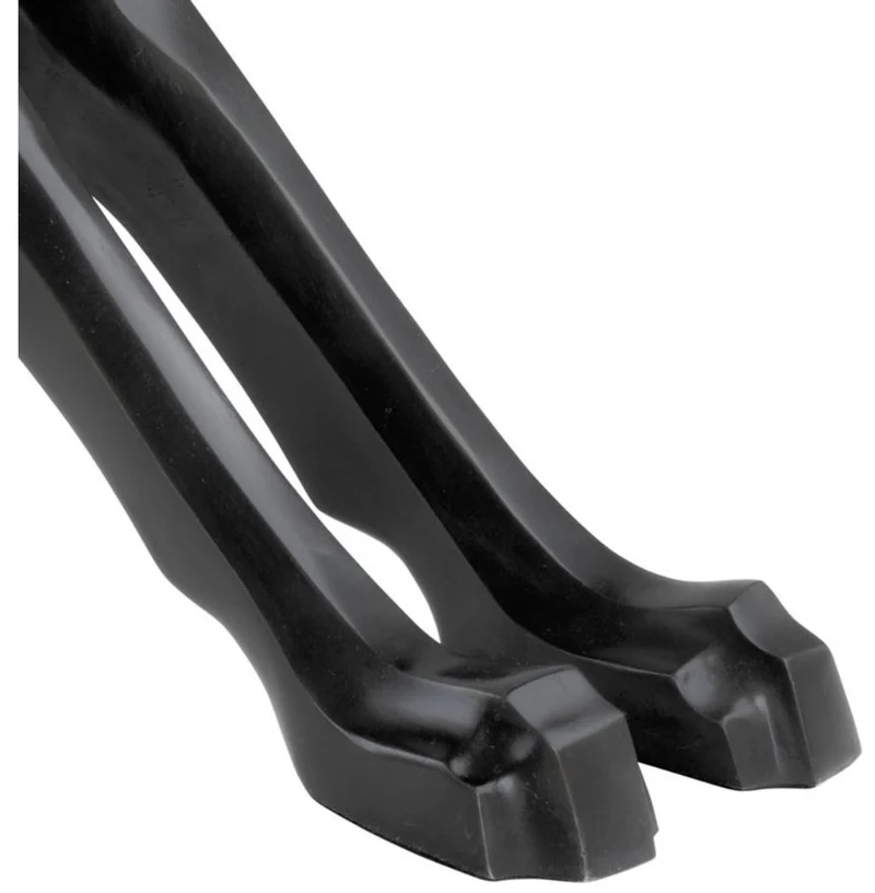 Casa Padrino Luxus Bronzefigur Gepard 85 x 27 x H. 43 cm - Art Deco Figur