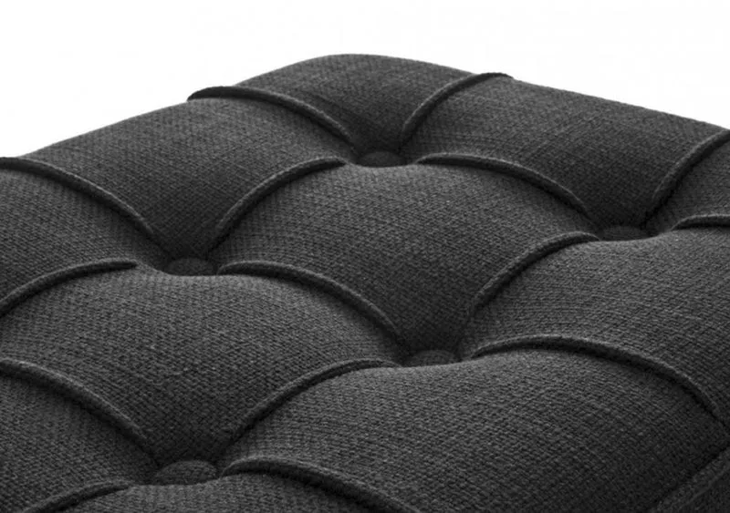 Casa Padrino Luxus Sitzbank Mod2 in Panama Schwarz und poliertem Edelstahl 120 x 42,5 x H. 53,5 cm