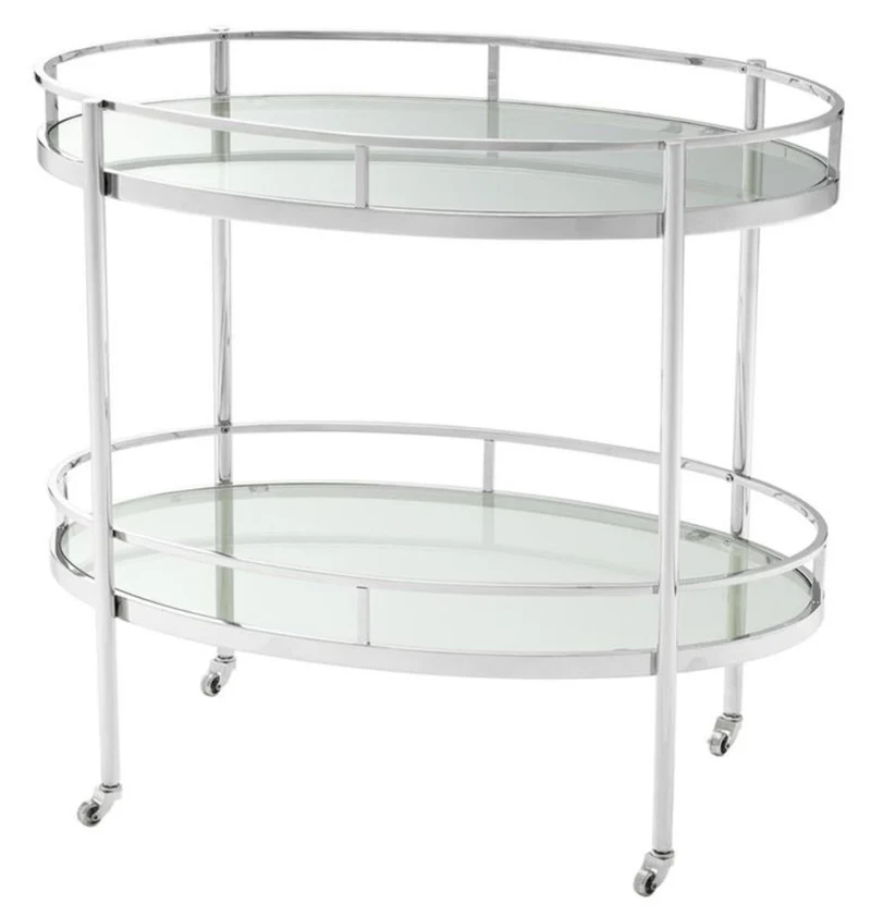 Casa Padrino Luxus Servierwagen 77 x 47 x H. 70 cm - Hotel & Restaurant Accessoires