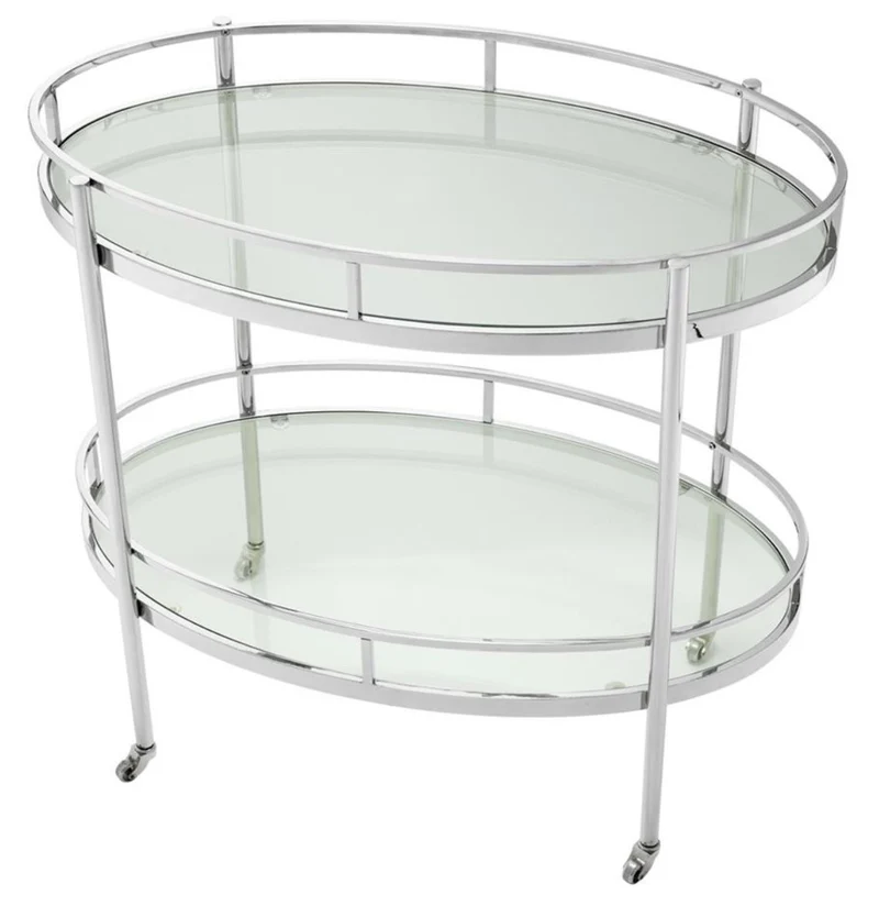 Casa Padrino Luxus Servierwagen 77 x 47 x H. 70 cm - Hotel & Restaurant Accessoires