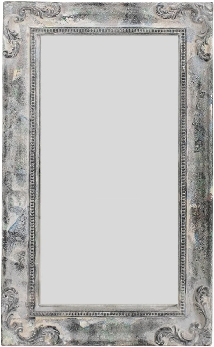 Casa Padrino Barockstil Spiegel / Wandspiegel Antik Grau 30 x H. 50 cm - Barock Möbel