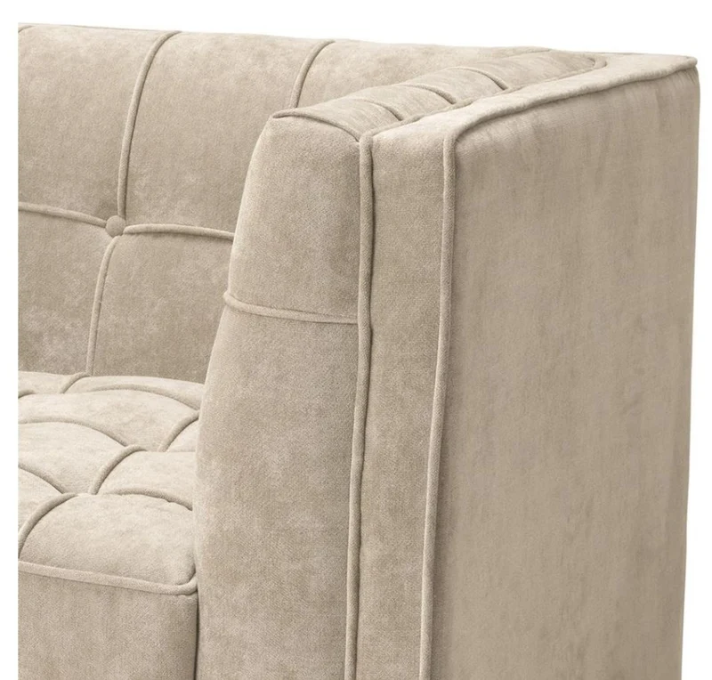 Casa Padrino Luxus Sessel Greige 94 x 82 x H. 77 cm - Hotel Kollektion