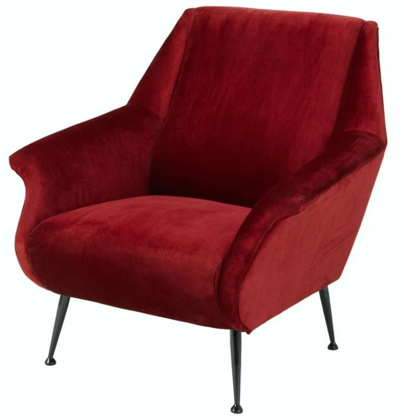 Casa Padrino Luxus Sessel Rot 88 x 80 x H. 91 cm - Designer Club Möbel