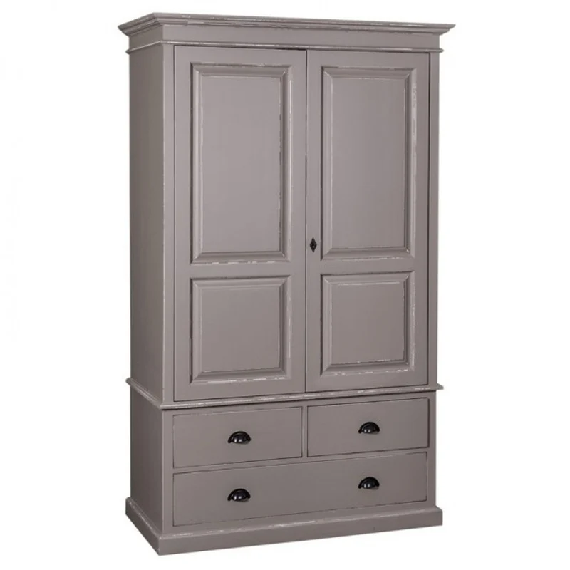 Casa Padrino Landhaus Stil Kleiderschrank - Kleider Schrank Shabby H 197 cm B 120 cm T 59 cm