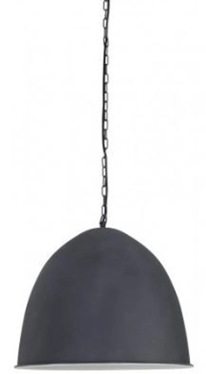 Casa Padrino Hängeleuchte Industrial Design grau, Metall, Durchmesser 47 x H. 50 cm - Industrie Lampe Leuchte Industrieleuchte