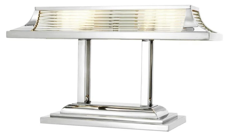 Casa Padrino Luxus Schreibtischleuchte im edlen Design Silber 69 x 29 x H. 40 cm