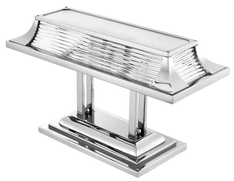 Casa Padrino Luxus Schreibtischleuchte im edlen Design Silber 69 x 29 x H. 40 cm
