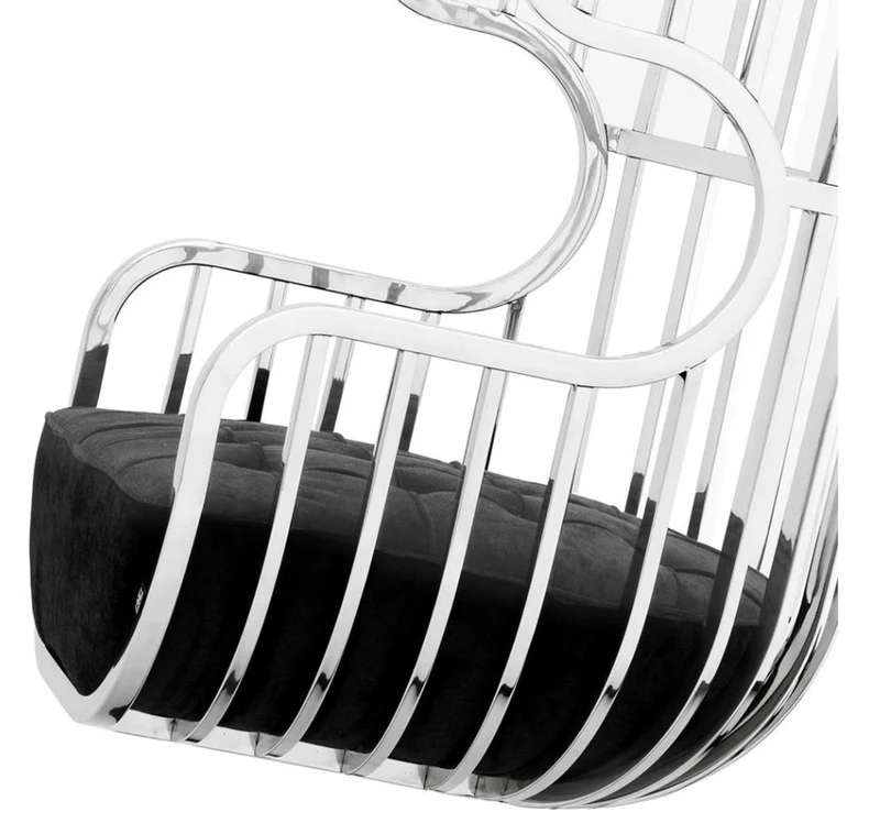 Casa Padrino Luxus Designer Schaukelstuhl - Limited Edition