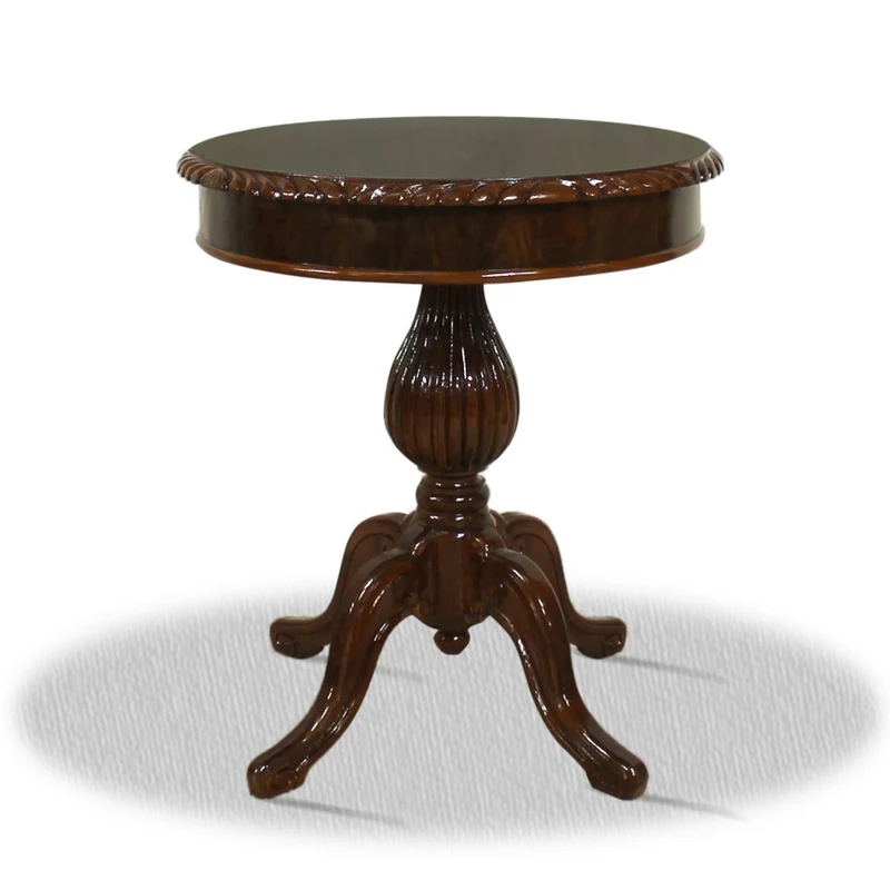 Casa Padrino Barock Beistelltisch, edler Konsolentisch aus Massivholz in Dunkelbraun, 60 x 60 x H. 75 cm