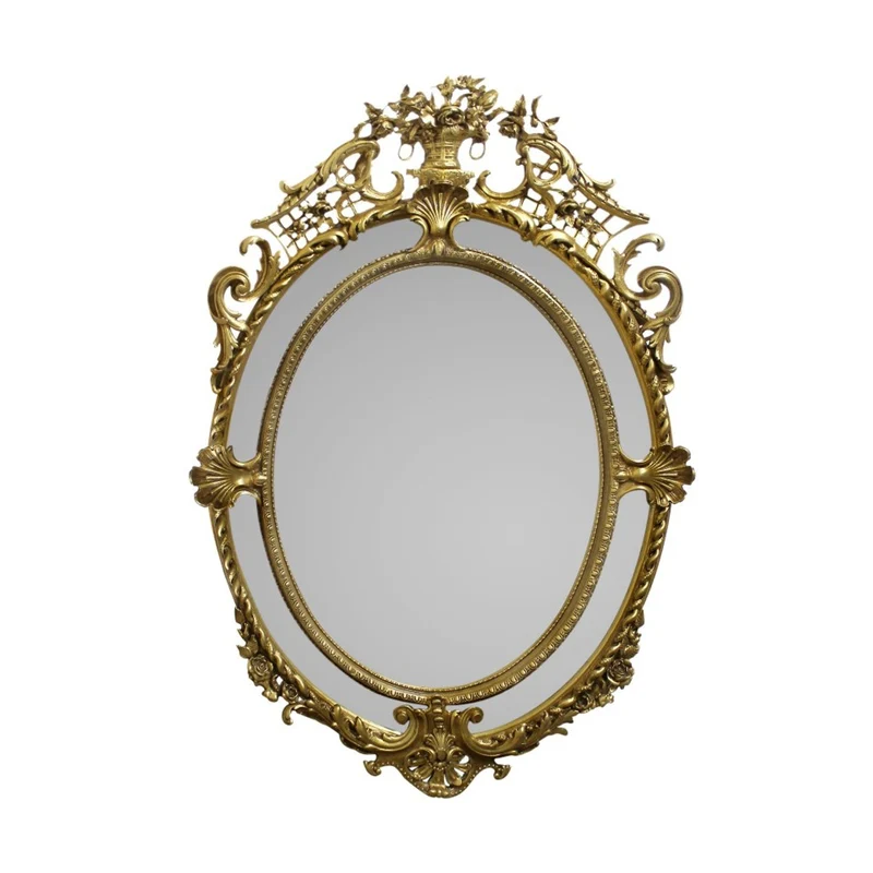 Casa Padrino Luxus Barock Spiegel 85 x H. 115 cm - Prunkvoller Wandspiegel in Gold