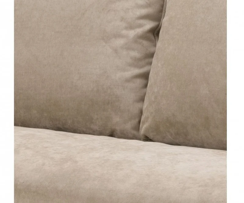 Casa Padrino Luxus Sofa im Barockstil Greige Samt, 222 x 108 x 89 cm - Limited Edition
