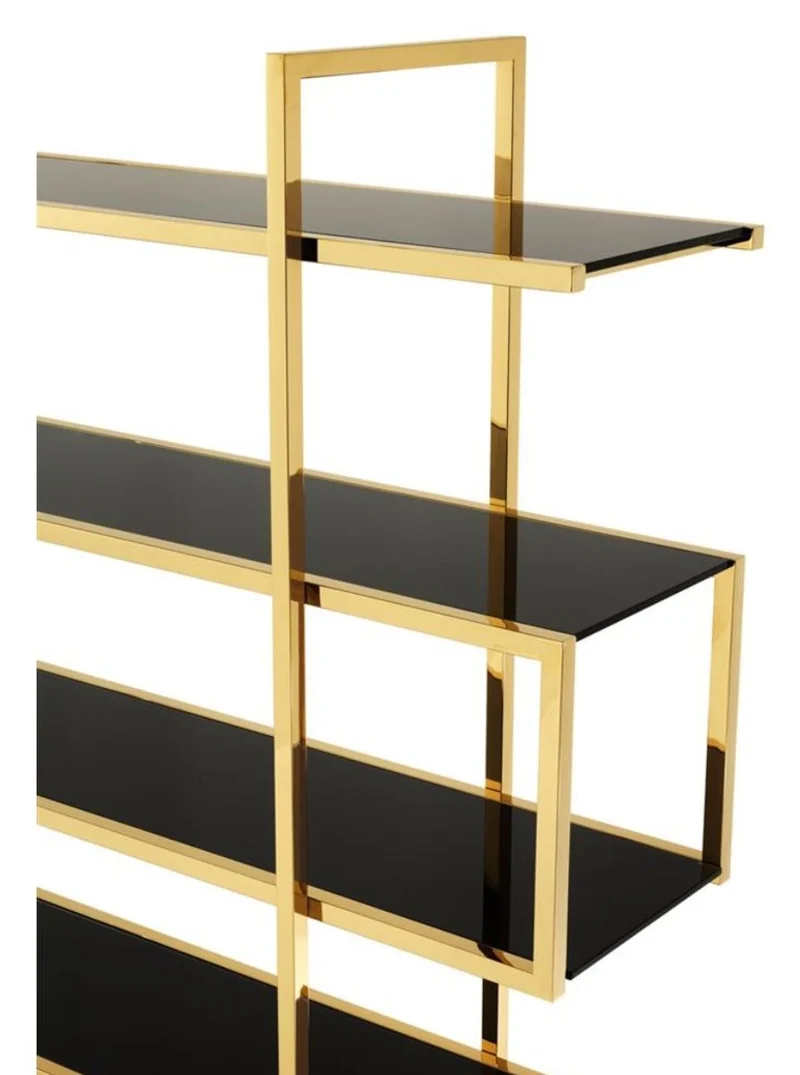 Casa Padrino Luxus Regalschrank Gold 160 x 42 x H. 180 cm - Designer Hotel Möbel