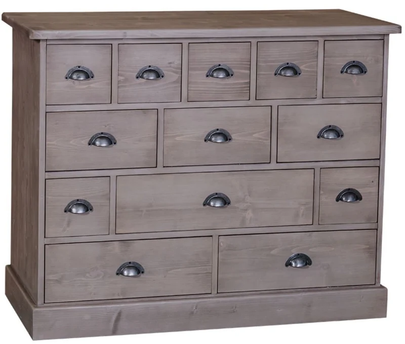 Casa Padrino Landhausstil Kommode mit 13 Schubladen - Büromöbel im Landhausstil