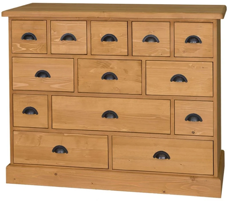 Casa Padrino Landhausstil Kommode mit 13 Schubladen - Büromöbel im Landhausstil
