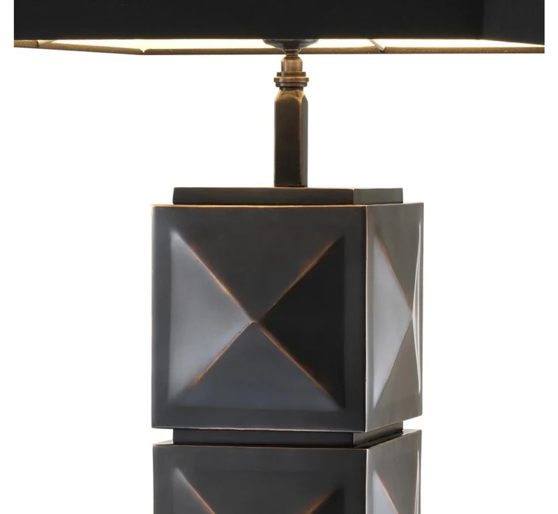 Casa Padrino Luxus Tischleuchte Antik Bronze 18 x 40 x H. 93 cm - Hotel Tischlampe