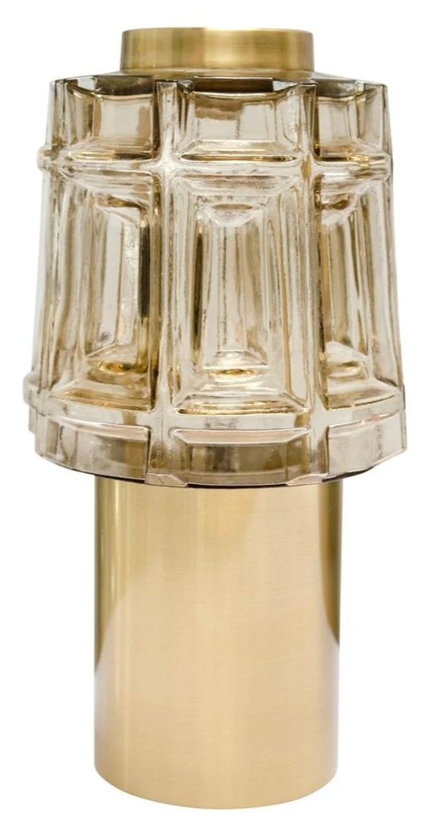 Casa Padrino Designer Tischlampe Durchmesser 14 x H. 26,5 cm - Luxus Möbel