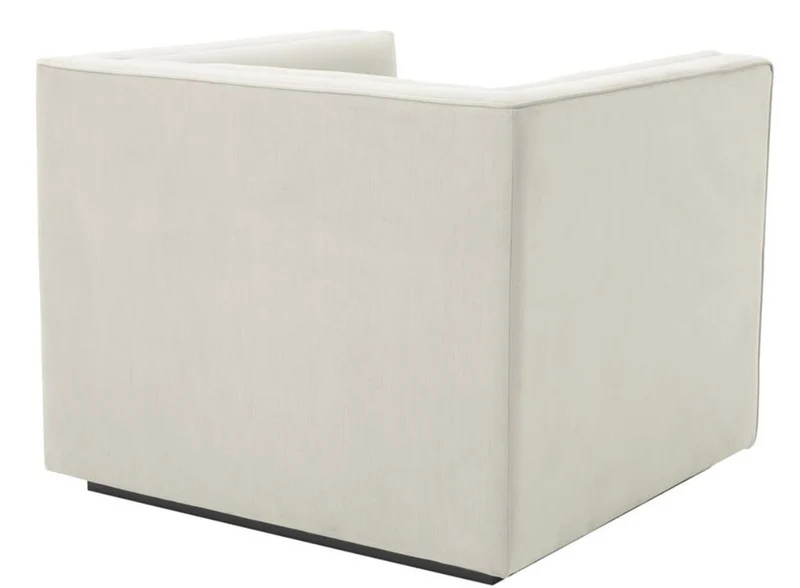 Casa Padrino Luxus Sessel Hellgrau 92 x 86 x H. 73,5 cm - Luxus Wohnzimmer Sessel
