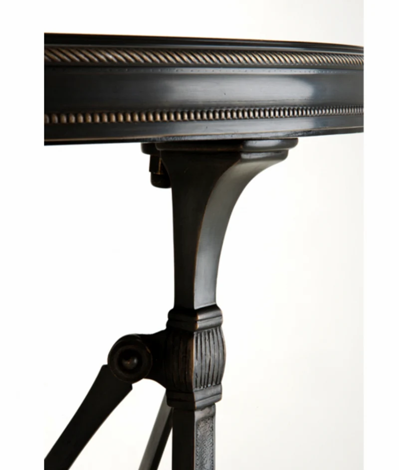 Casa Padrino Luxus Art Deco Designer Beistelltisch in Anthrazit - 52 x H. 70 cm