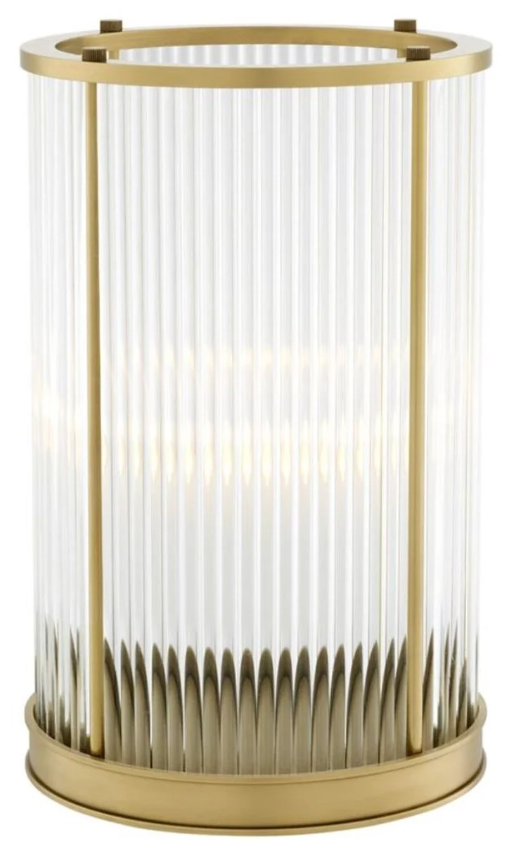 Casa Padrino Luxus Kerzenleuchter Antik Messing 20 x H. 32 cm - Hotel Restaurant Accessoires