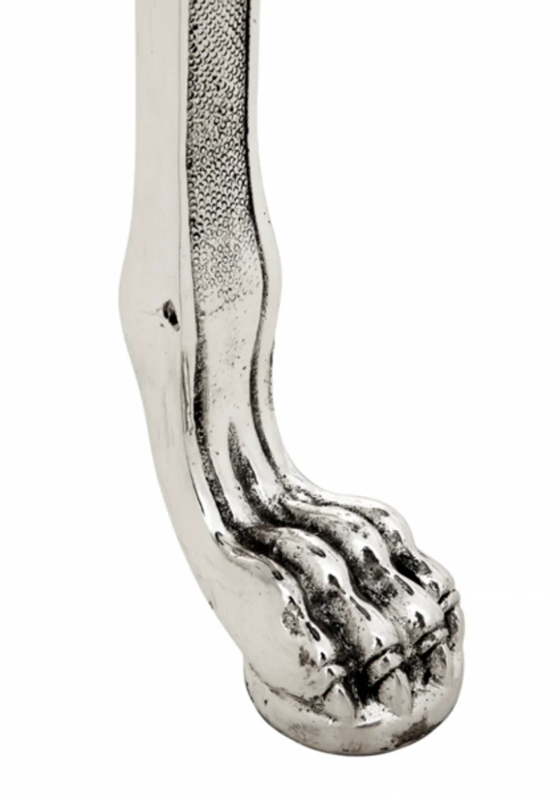 Casa Padrino Luxus Art Deco Designer Beistelltisch in Antik Silber mit schwarzem Glas 52 x H. 70 cm
