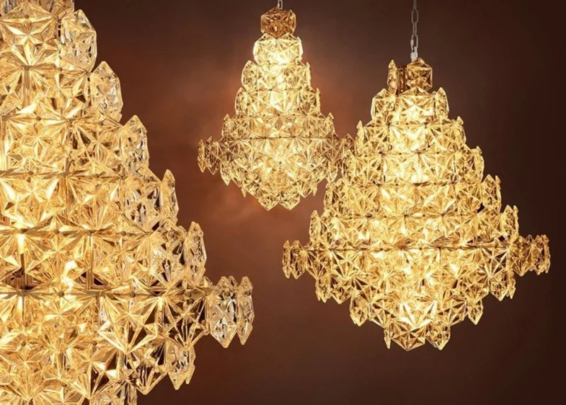 Casa Padrino Luxus Hängeleuchte im Barockstil - Metall, Glas, Nickel, Ø 60 x H 76 cm