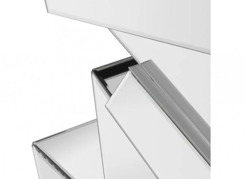 Casa Padrino Luxus Spiegelglas Konsole 120 x 40 x H. 90 cm - Glänzendes Designermöbel für gehobene Wohnräume