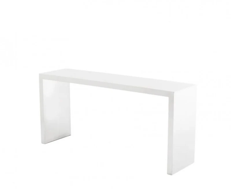 Casa Padrino Luxus Konsolen 2er Set - Konsolentische aus poliertem Edelstahl - 170x40xH.80 cm / 150x40xH.70 cm