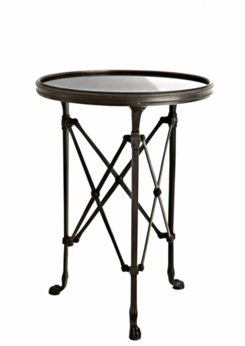 Casa Padrino Luxus Art Deco Designer Beistelltisch Anthrazit 42 x H. 55 cm - Edler Beistelltisch