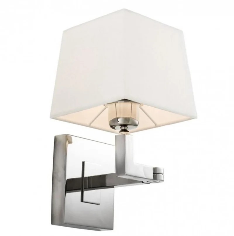 Casa Padrino Luxus 1er Wandleuchte Nickel - Wandlampe mit Schwenkarm - 15 x 22,5-30 x 28 cm