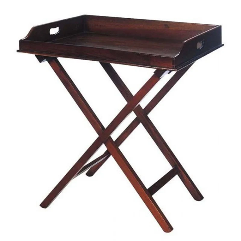 Casa Padrino Luxus Bar Tisch Kirschholz mit abnehmbarem Tablett - Neoklassisch - 77 x 60 x H. 84 cm