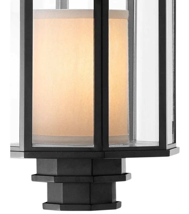 Casa Padrino Luxus Laterne Schwarz 24 x H. 41 cm - Hotel Restaurant Hängeleuchte