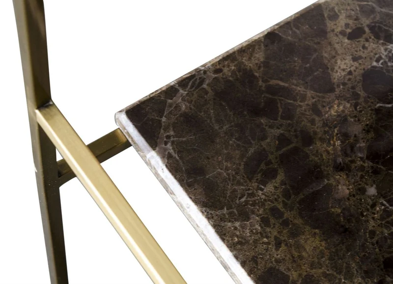 Casa Padrino Luxus Designer Beistelltisch Gold 45 x 45 x H. 80,5 cm - Designer Möbel