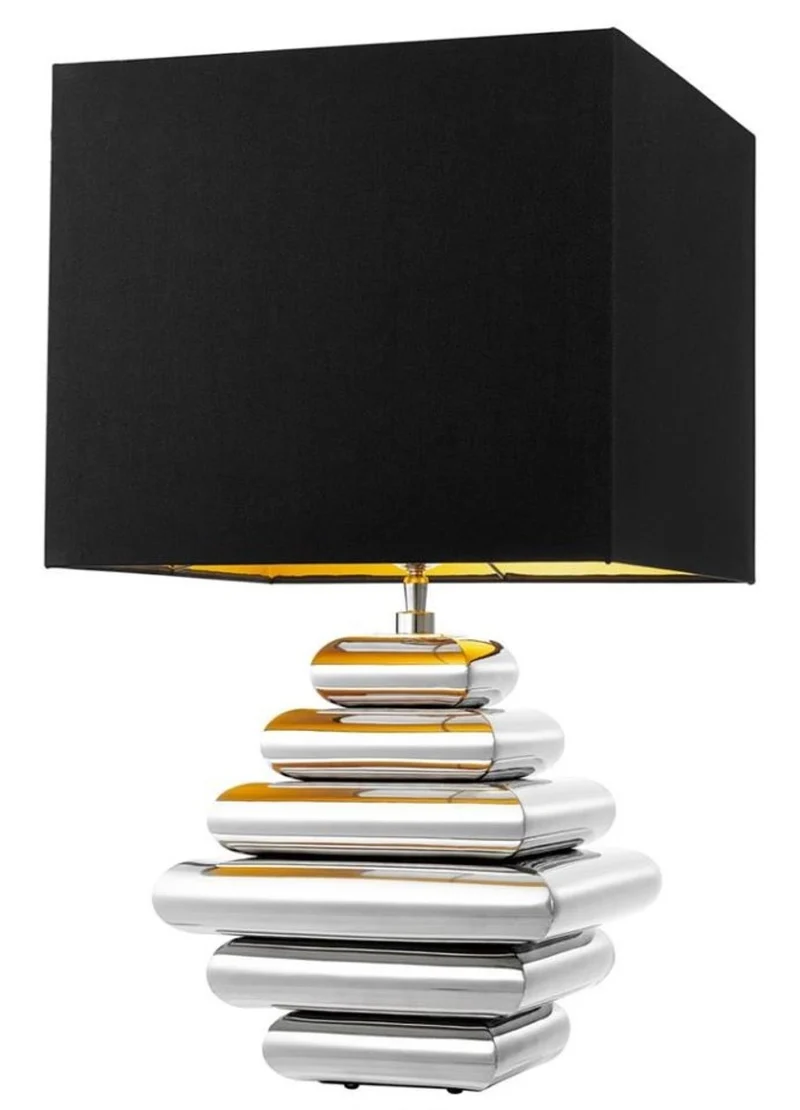 Casa Padrino Designer Tischleuchte 24,5 x 35 x H. 62 cm - Luxus Qualität