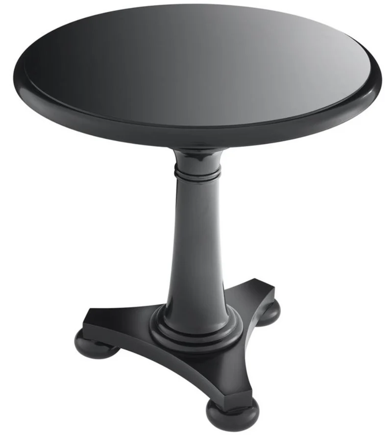 Casa Padrino Luxus Tisch / Beistelltisch Schwarz 75 x H. 75 cm - Hotel Kollektion