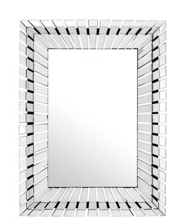 Casa Padrino Designer Luxus Wandspiegel aus Spiegelglas 90 x 120 cm - Exklusiver Hotel Spiegel